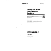 Sony CMT-MD1 manual cover