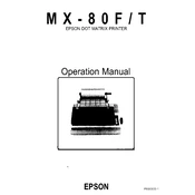 Epson MX-80FT manual cover