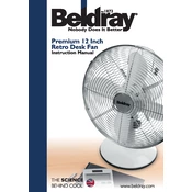 Beldray EH1113 Premium 12 Inch Retro Desk Fan manual cover