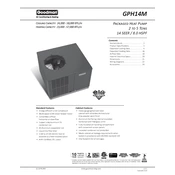 Goodman GPH14M manual cover