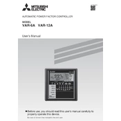 Mitsubishi Electric VAR 6A, VAR 12A manual cover