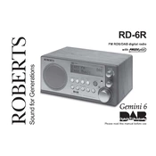 Roberts Gemini RD6R DAB 0 manual cover