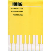 KORG C-4000 manual cover