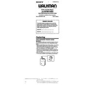 Sony WM-FX301 manual cover