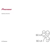 Pioneer SC-LX89 Receiver manual cover