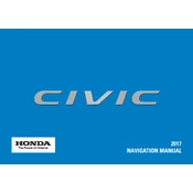 Honda Civic 2017 manual cover