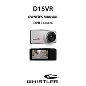 Whistler D15VR DVR Camera manual cover