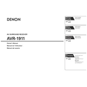 Denon AVR-1911 manual cover