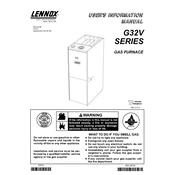 Lennox G32V manual cover