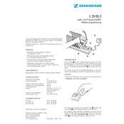 Sennheiser L 29-50-2 manual cover