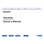 Denon PMA-600NE manual cover