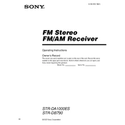 Sony STR-DA1000ES manual cover