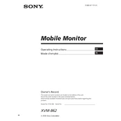 Sony XVM-B62 manual cover