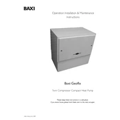 Baxi Geoflo Twin Bioflo Renewables manual cover