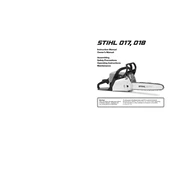Stihl 017 018 manual cover