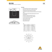 Behringer BU100 manual cover