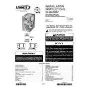 Lennox SL280UHV manual cover