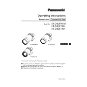 Panasonic ET-D3LEW10 manual cover