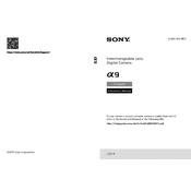 Sony ILCE-9 manual cover