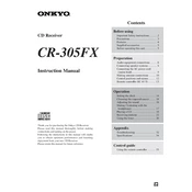 Onkyo CR 305FX manual cover