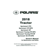 Polaris Tractor Sportsman 570 manual cover