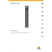 Behringer 994 Multiples manual cover