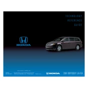 Honda Odyssey LX and EX 2011 Technology manual cover