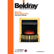 Beldray EH1844 Almeria Brass Insert Fire manual cover