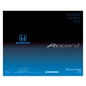 Honda Accord Coupe LX-S 2015 Technology manual cover