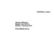 Vauxhall Astra 2014 manual cover