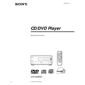 Sony DVP-CX850D manual cover