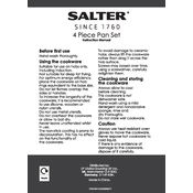 Salter BW10233CDSFOB 4-Piece Pan Set manual cover