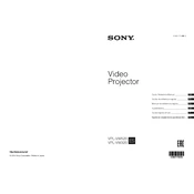 Sony VPL-VW320 manual cover