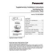 Panasonic FV-0510VSAI manual cover