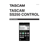 Tascam SS250 Control manual cover