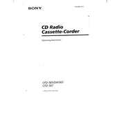 Sony CFD-565 manual cover