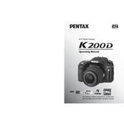 Ricoh Pentax K200D manual cover