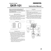 Onkyo SKR 101 manual cover