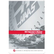 Haas Mill Operators manual cover