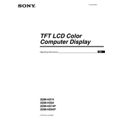 Sony SDM-HS74 manual cover