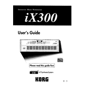 KORG iX300 manual cover