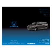 Honda Odyssey EX EX-L and EX-L 2012 manual cover