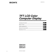 Sony SDM-S51R manual cover