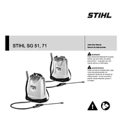 Stihl SG 51 SG 71 manual cover