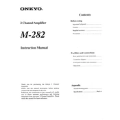 Onkyo M 282 manual cover