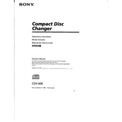 Sony CDX-606 manual cover