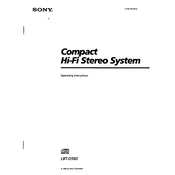 Sony LBT-D560 manual cover