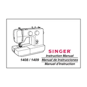 Singer 1408, 1409 manual cover