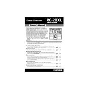 Boss RC-20XL manual cover