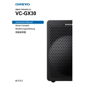 Onkyo VC-GX30B manual cover